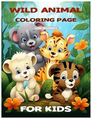 WILD ANIMAL COLORING PAGE 2